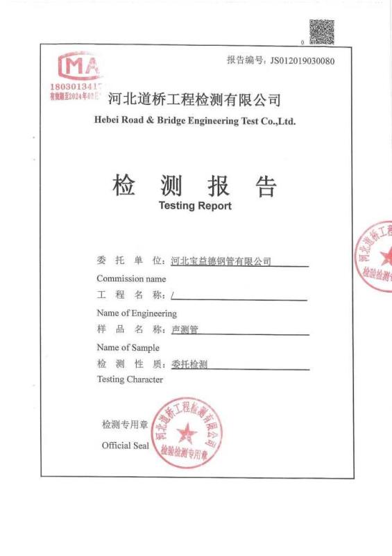 乐山检测报告